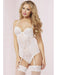 Crochet Lace And Mesh Teddy w/Strappy Back Detail