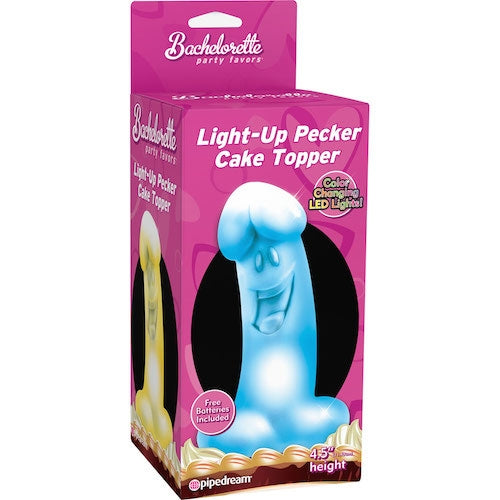 Bachelorette Party Light-Up Pecker Cake Topper