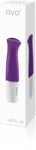 Ovo D4 Silicone Mini Vibe - Violet White