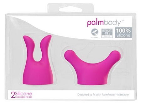Palm Body Massager Heads Twin Pack - Finger And Curve