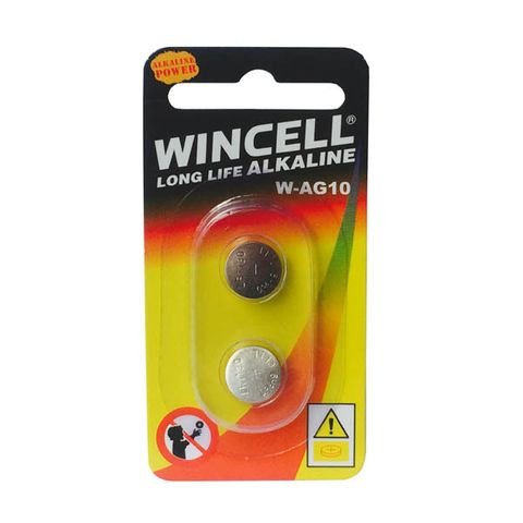 Wincell AG10 Alkaline Batteries - 2 Pack