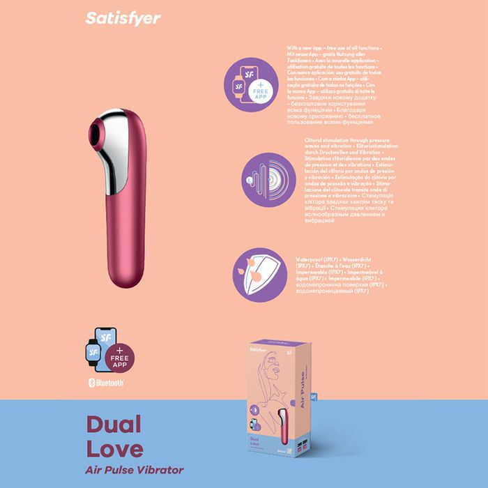 Satisfyer Dual Love App Control - Pink
