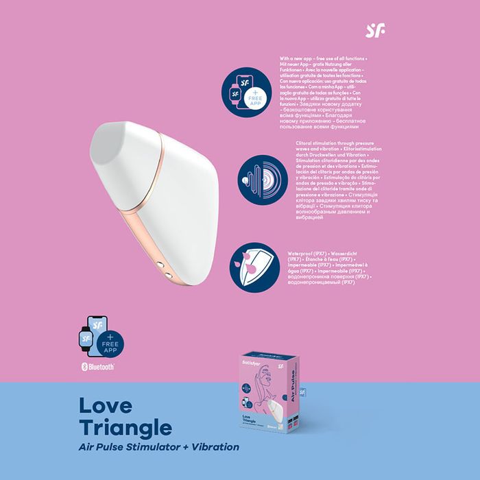 Satisfyer Love Triangle App Control - White