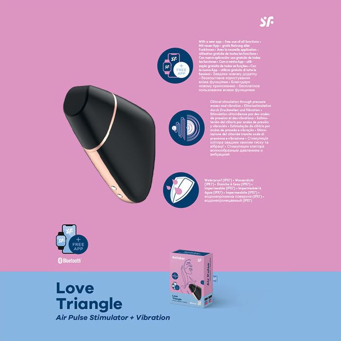 Satisfyer Love Triangle App Control - Black