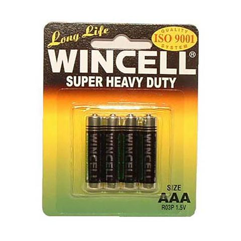 Wincell AAA Super Heavy Duty Batteries - 4 Pack