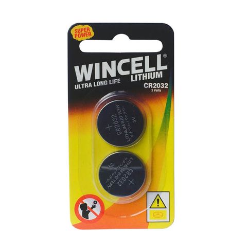 Wincell CR2032 Lithium Batteries - 2 Pack