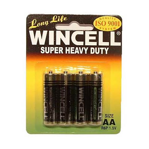 Wincell AA Super Heavy Duty Batteries - 4 Pack