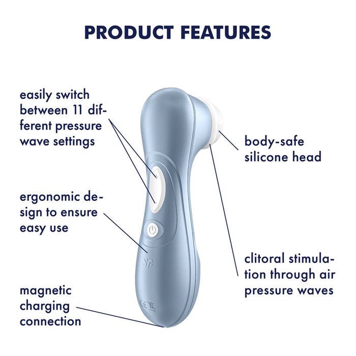 Satisfyer Pro 2 Generation 2 Rechargeable Clitoral Stimulator - Blue