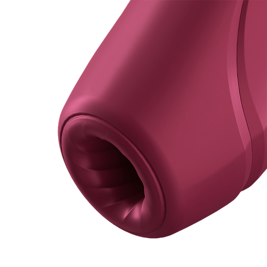 Satisfyer Curvy 1 + Bluetooth Clitoral Sucking Vibrator - Rose Red
