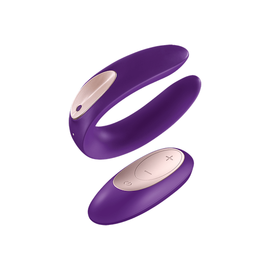 Satisfyer Double Plus Remote Couples Vibrator - Purple